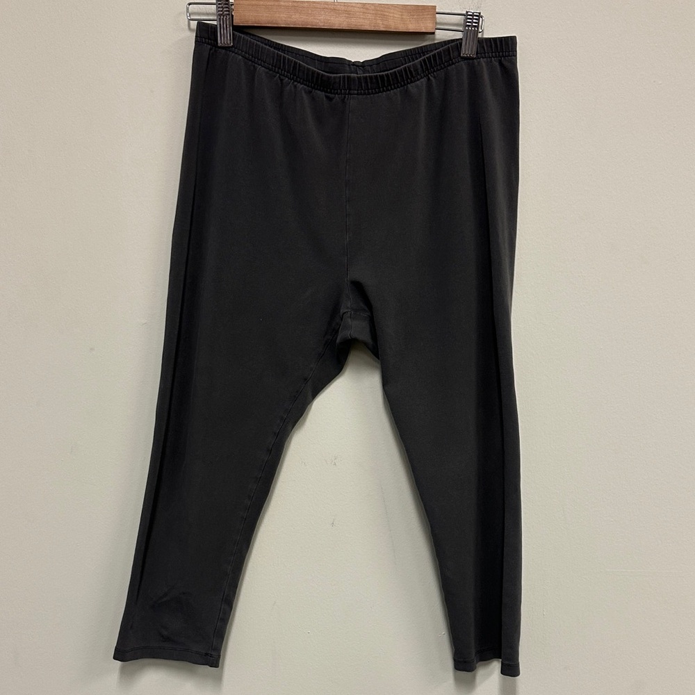 J. Jill Pima Cotton Stretch Capri Leggings in Charcoal